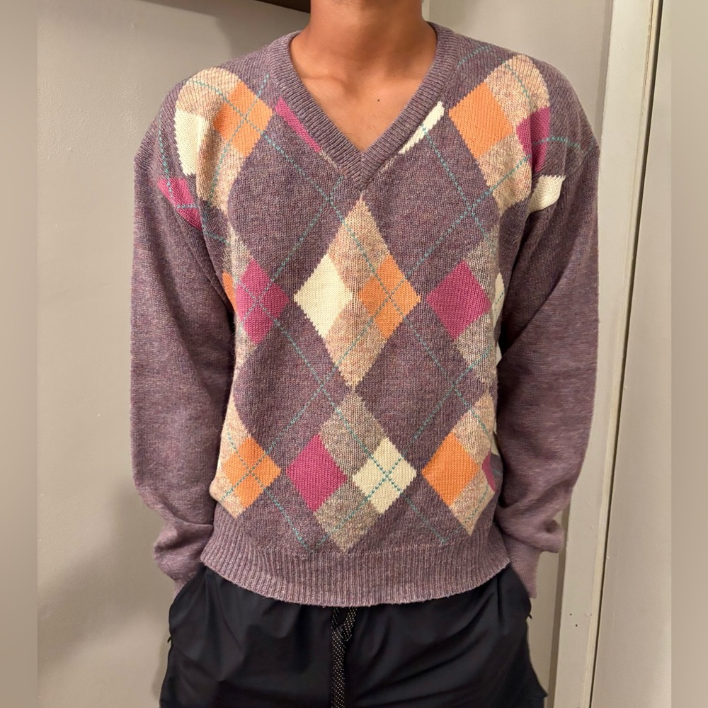 Vintage Y2K Daniel Caron Wool Blend Novelty Sweater Unisex Preppy Street Wear M